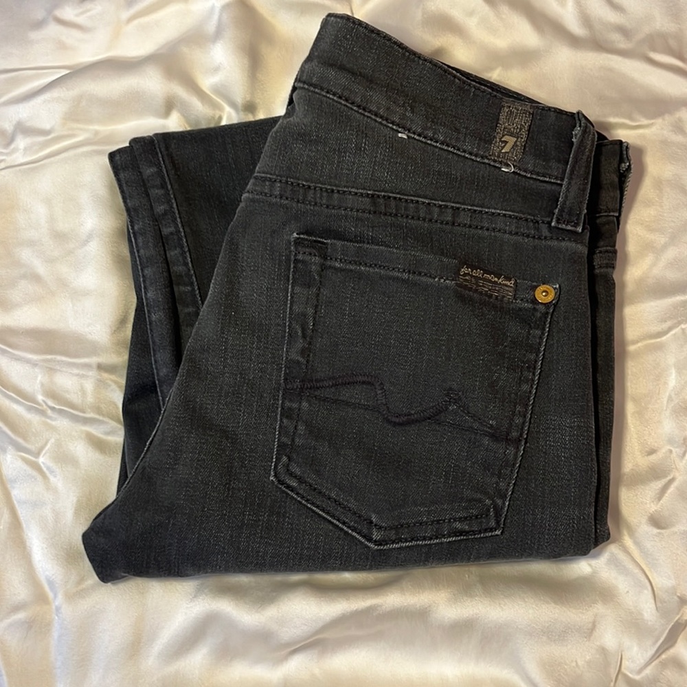Seven for all mankind grey skinny jeans